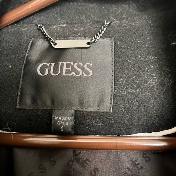 GUESS Faux-Fur Midi Coat S - Picture 9 of 12